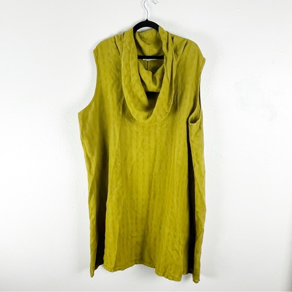 BRYN WALKER 100% Linen Cowl Neck Sleeveless Dress, Size 2X - Picture 1 of 6